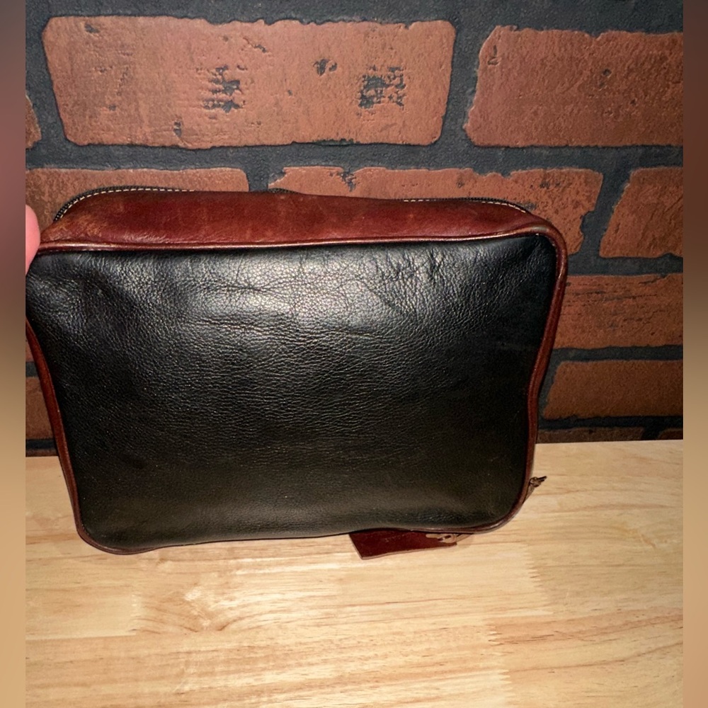 Black and Brown Leather Men's Bag - Picture 3 of 10
